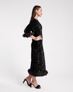 Plaza Sequin Midi Dress - Frances Valentine