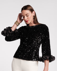 Plaza Sequin Top - Frances Valentine