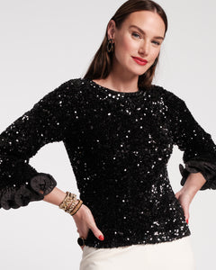 Plaza Sequin Top - Frances Valentine