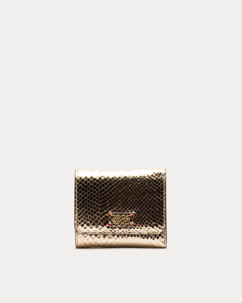 Perfect Wallet Metallic Snake Leather - Gold Wallet Frances Valentine