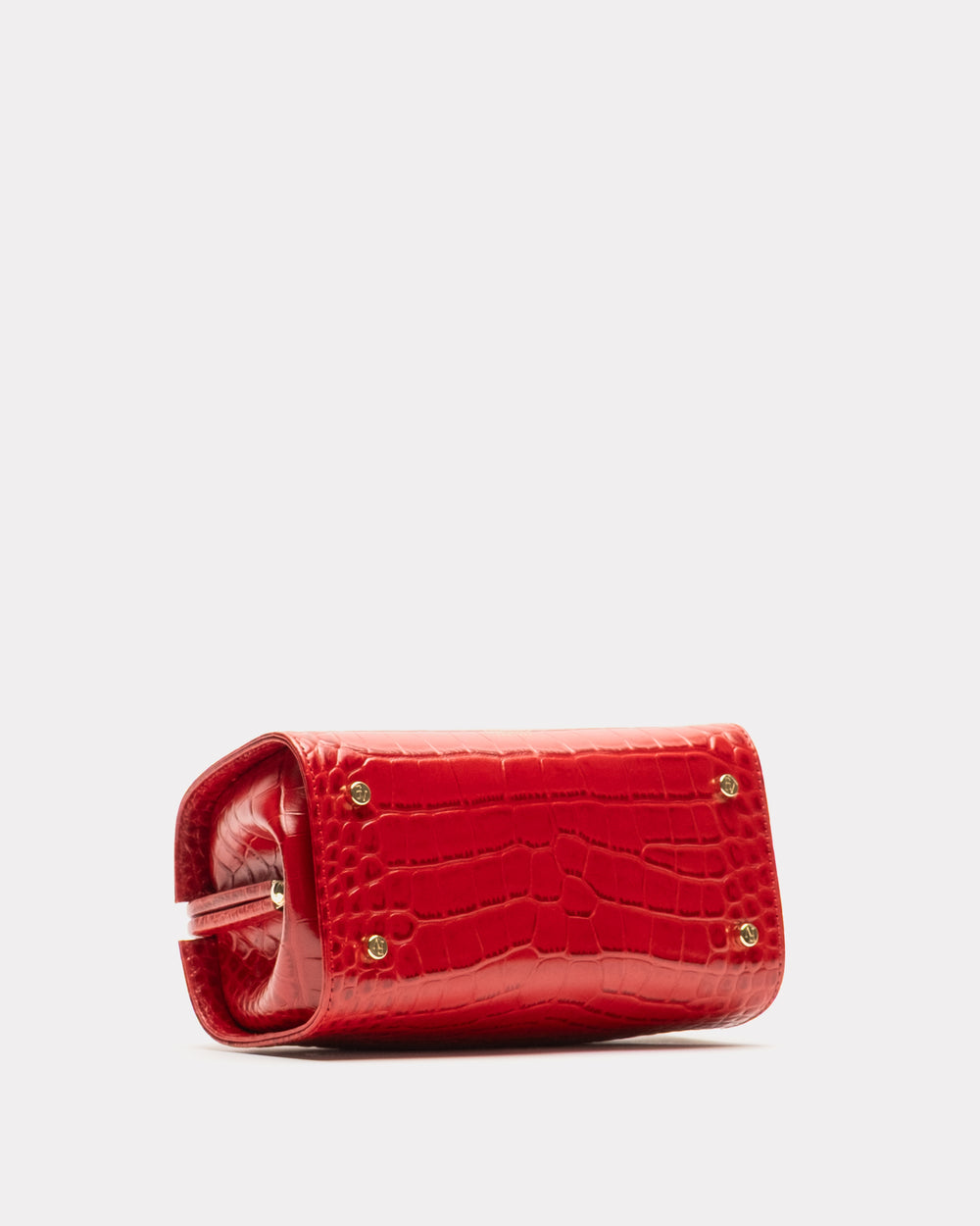 Petit Michelle - Croc Emboss Leather Red - Frances Valentine