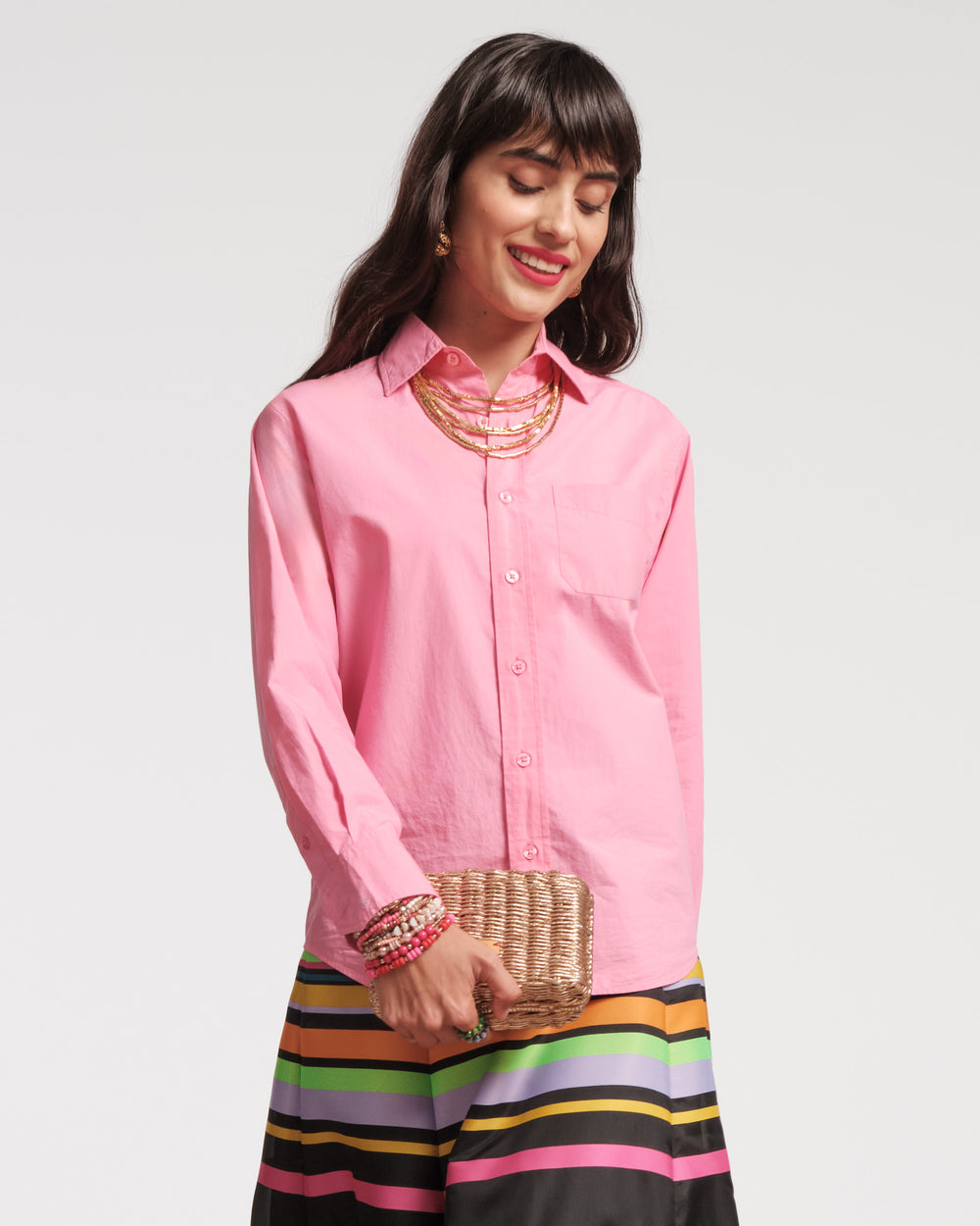 Perfect Button Down - Pink - Frances Valentine
