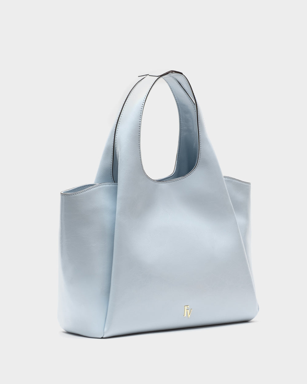 Portia Crinkled Leather Leather Light Blue OS Frances Valentine