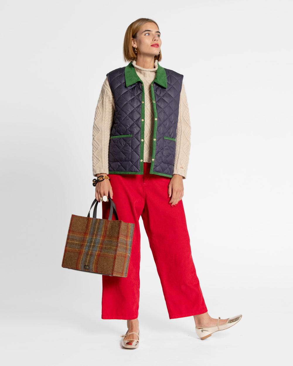Jane Corduroy Pant - Red Pants Frances Valentine