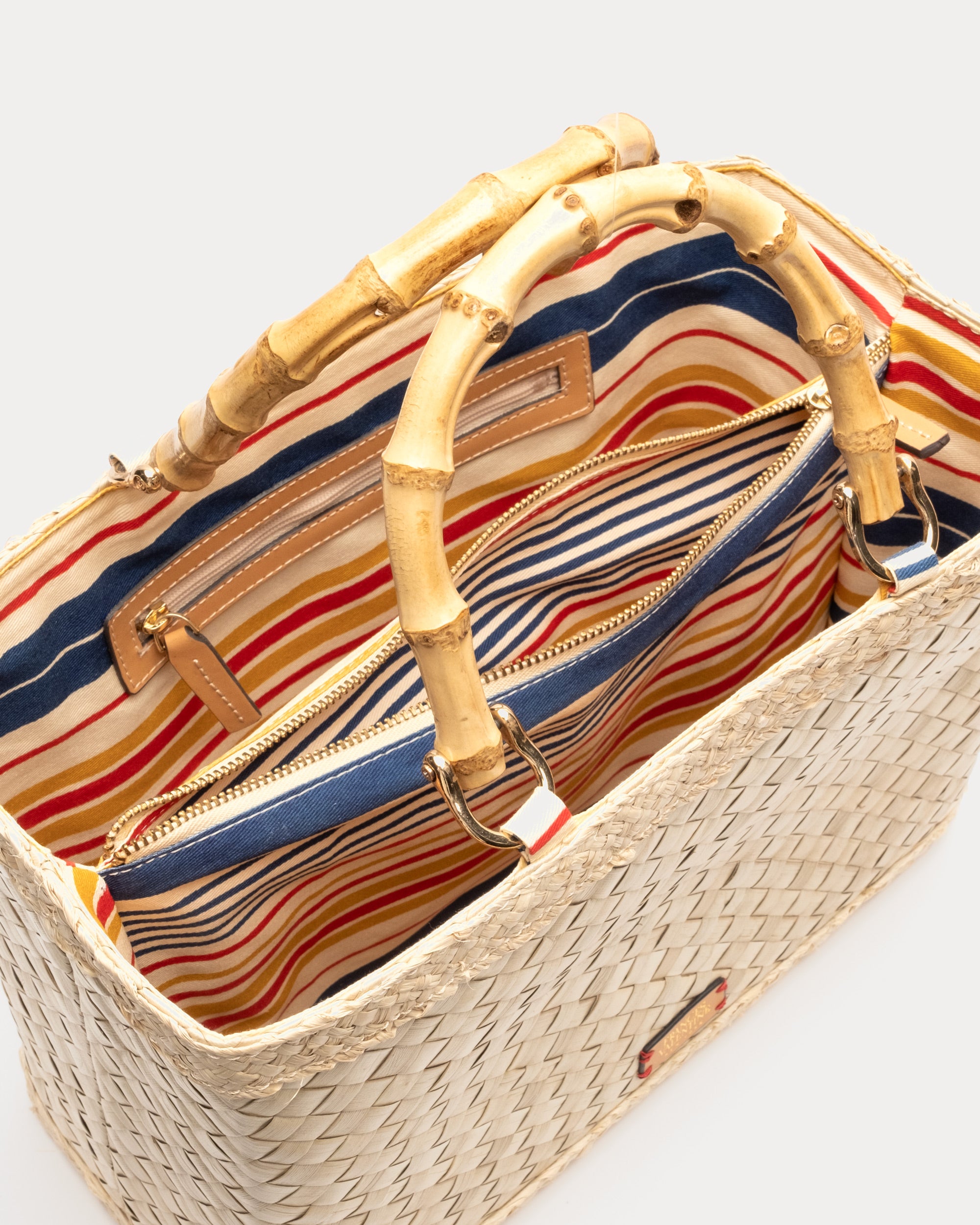 Raffia Tote Regatta Stripe