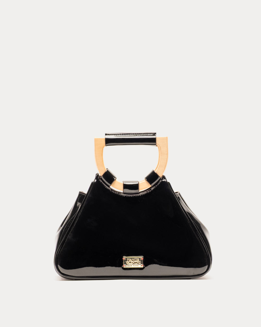 Raye Tote w/Crossbody Soft Patent Leather Black OS Frances Valentine