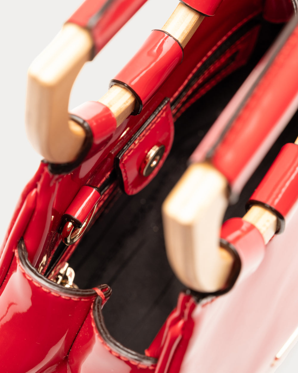 Raye Tote - Red Evening Bag Frances Valentine