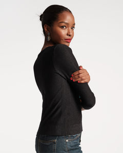 Rachel Knit Top Black - Frances Valentine