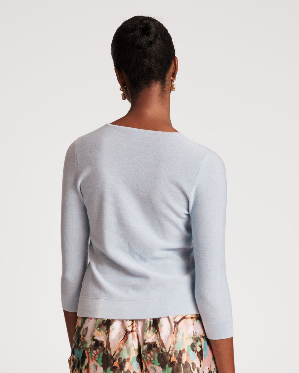 Rebekah Knit Top Light Blue Tops Frances Valentine