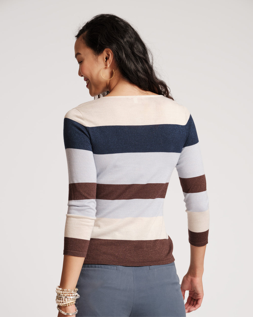 Saylor Striped Top Knit Multi - Frances Valentine