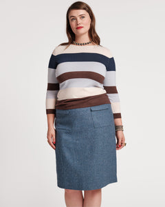 Saylor Striped Top Knit Multi - Frances Valentine