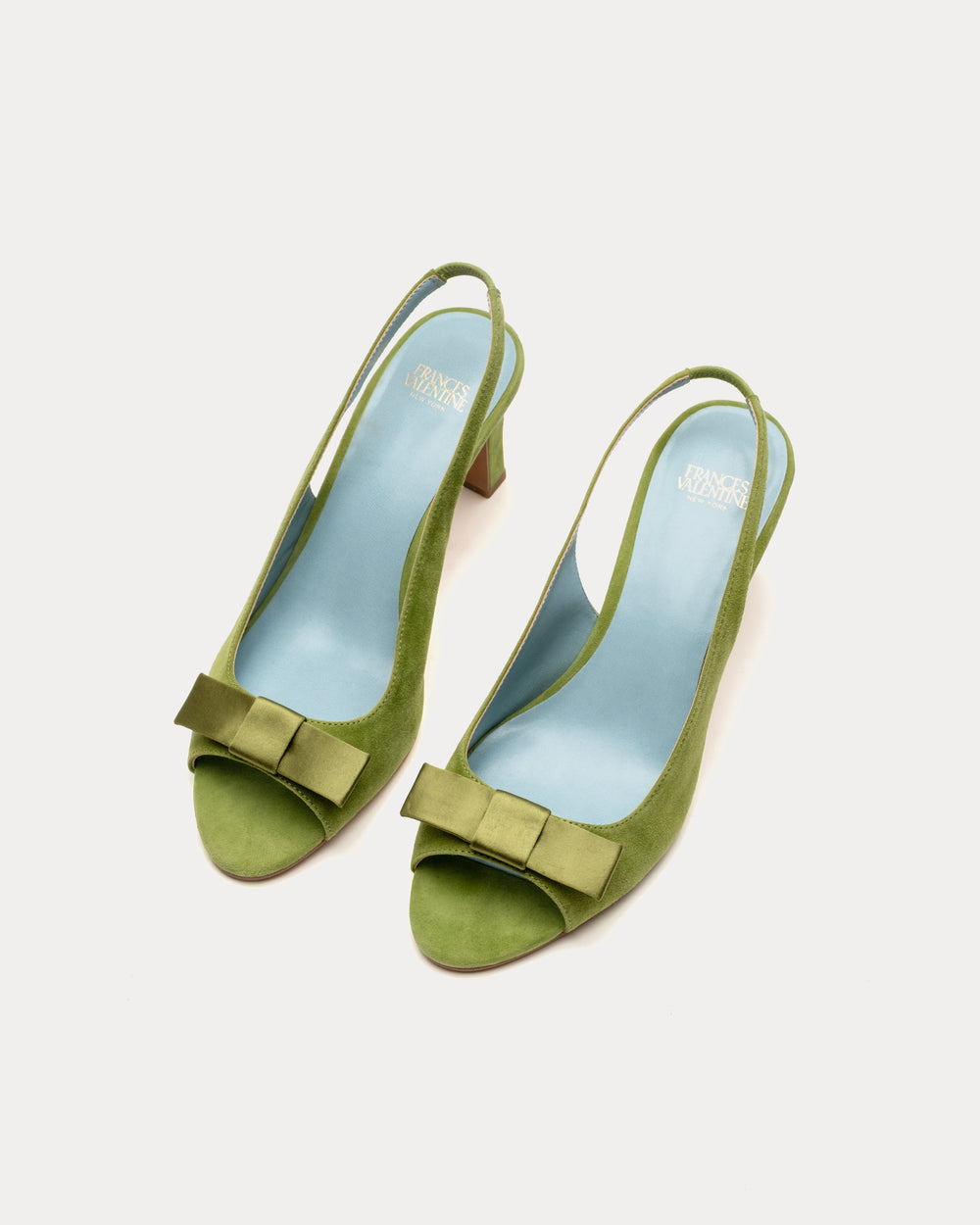 Reese Slingback Heel - Suede Fern Heels Frances Valentine