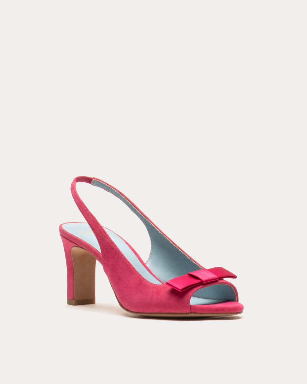 Reese Suede Slingback - Raspberry Heels Frances Valentine