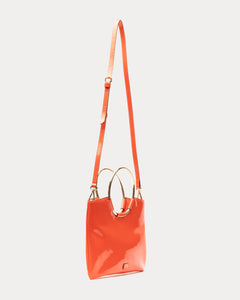 Ringo Bag Soft Patent Orange - Frances Valentine