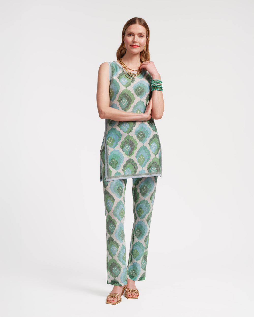 Robbie Top - Graphic Leaf - Frances Valentine