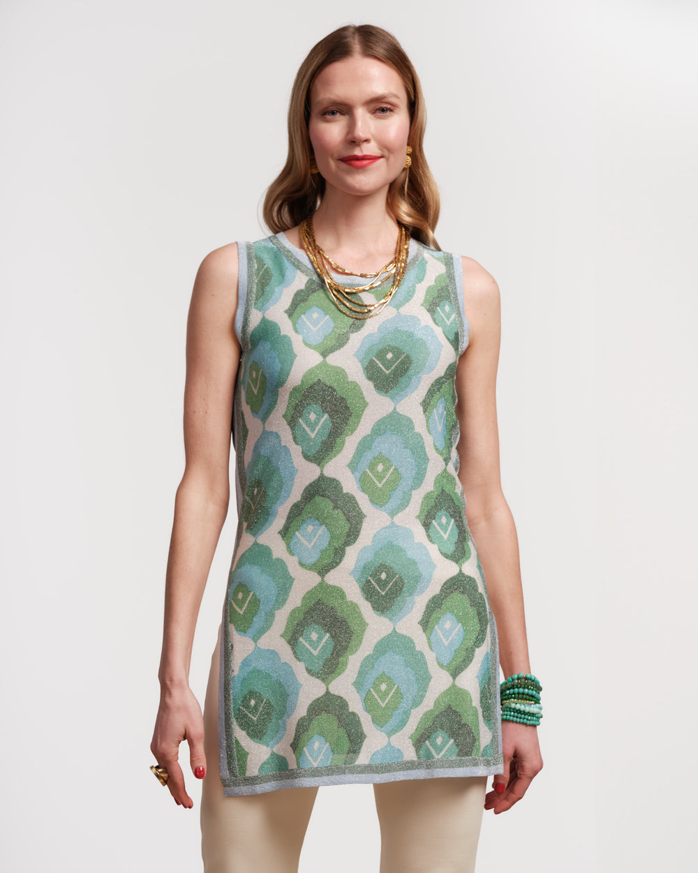 Robbie Top - Graphic Leaf - Frances Valentine