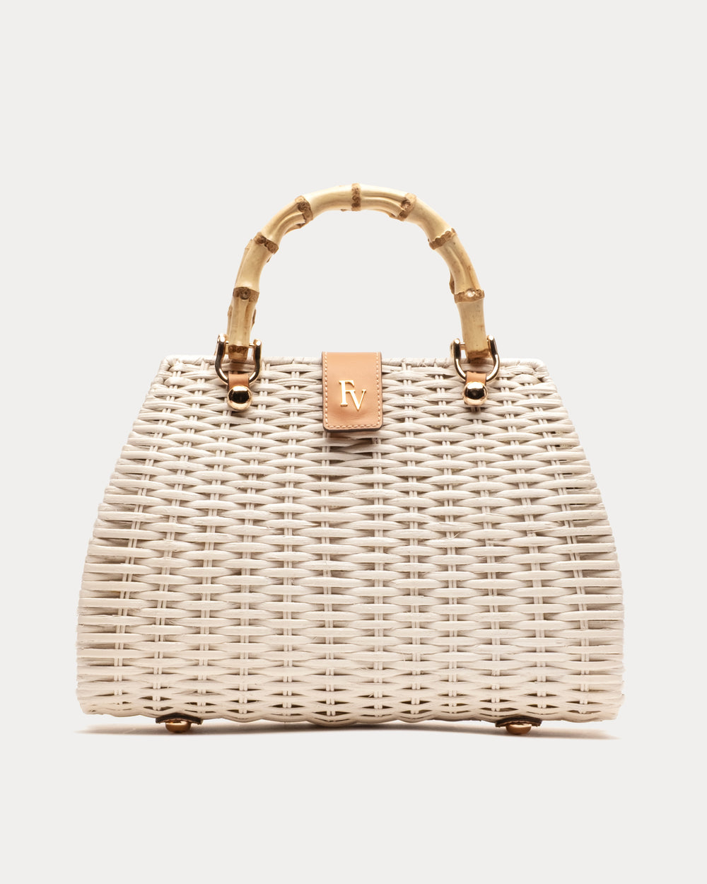 Rooster Wicker Basket - Off White Basket Frances Valentine