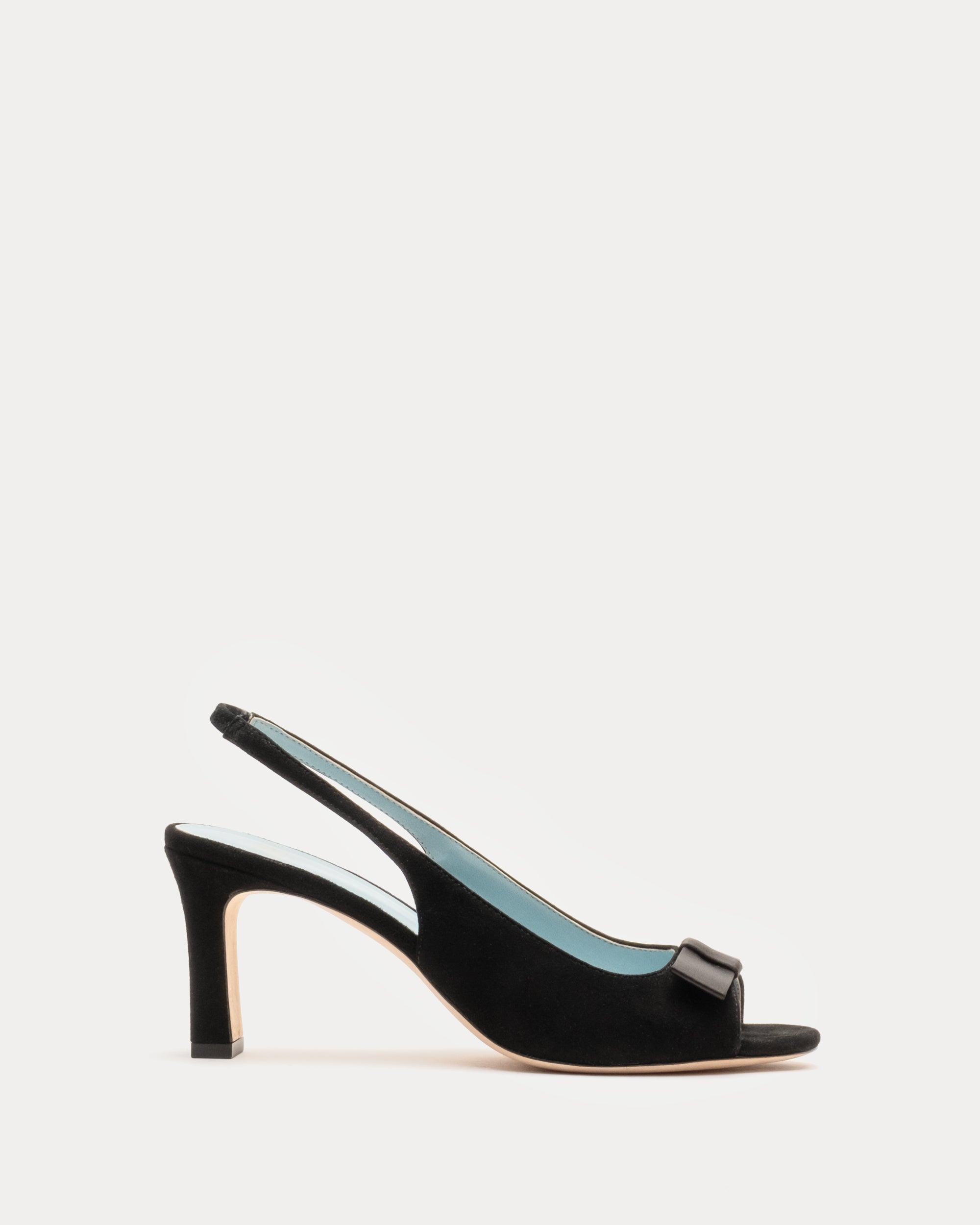 Reese Bow Slingback Heel - Black Frances Valentine Reese Bow Slingback Heel - Black Frances Valentine