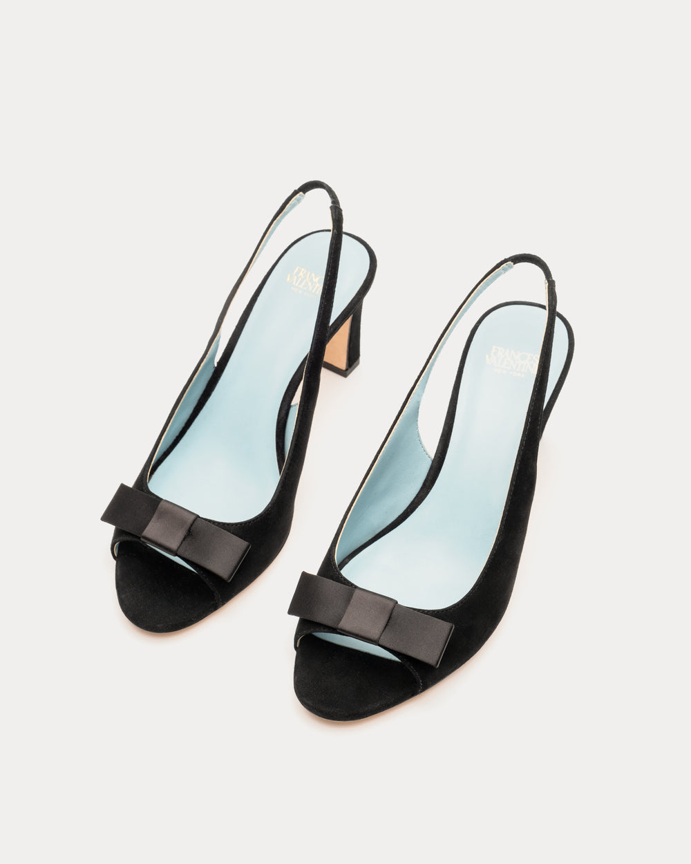 Reese Bow Slingback Heel - Black - Frances Valentine