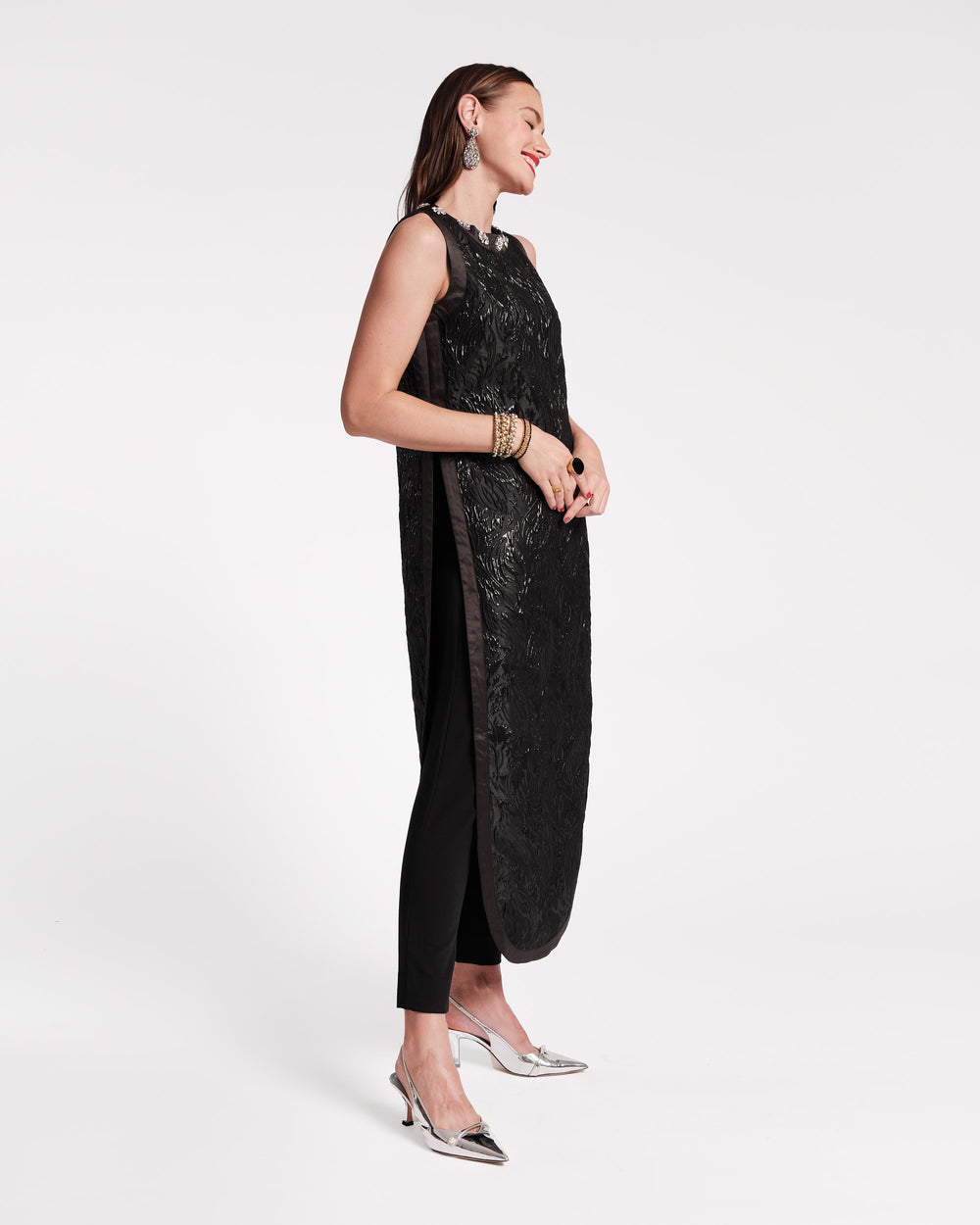 Sabrina Jacquard tunic Tops Frances Valentine