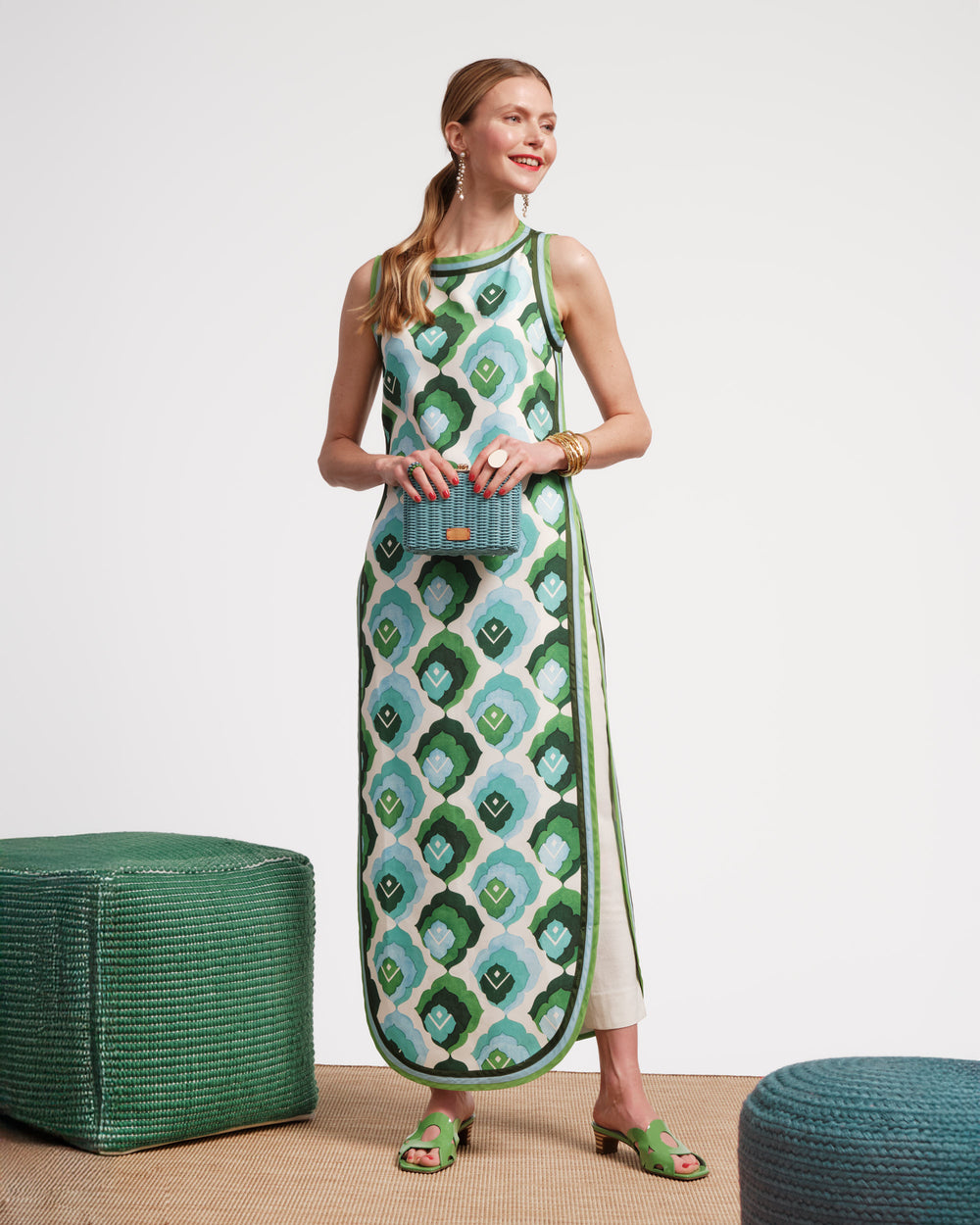 Sabrina Top - Graphic Leaf - Frances Valentine