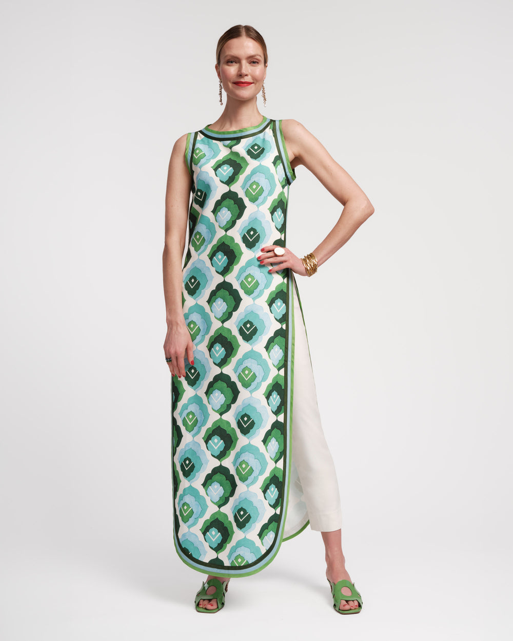 Sabrina Top - Graphic Leaf - Frances Valentine