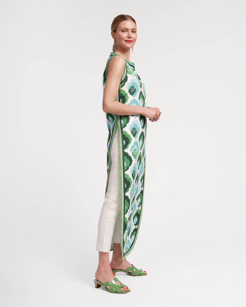 Sabrina Top - Graphic Leaf - Frances Valentine