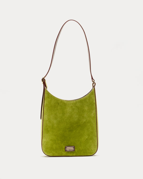 Sadie Shoulder Bag Suede Leather Fern OS Frances Valentine