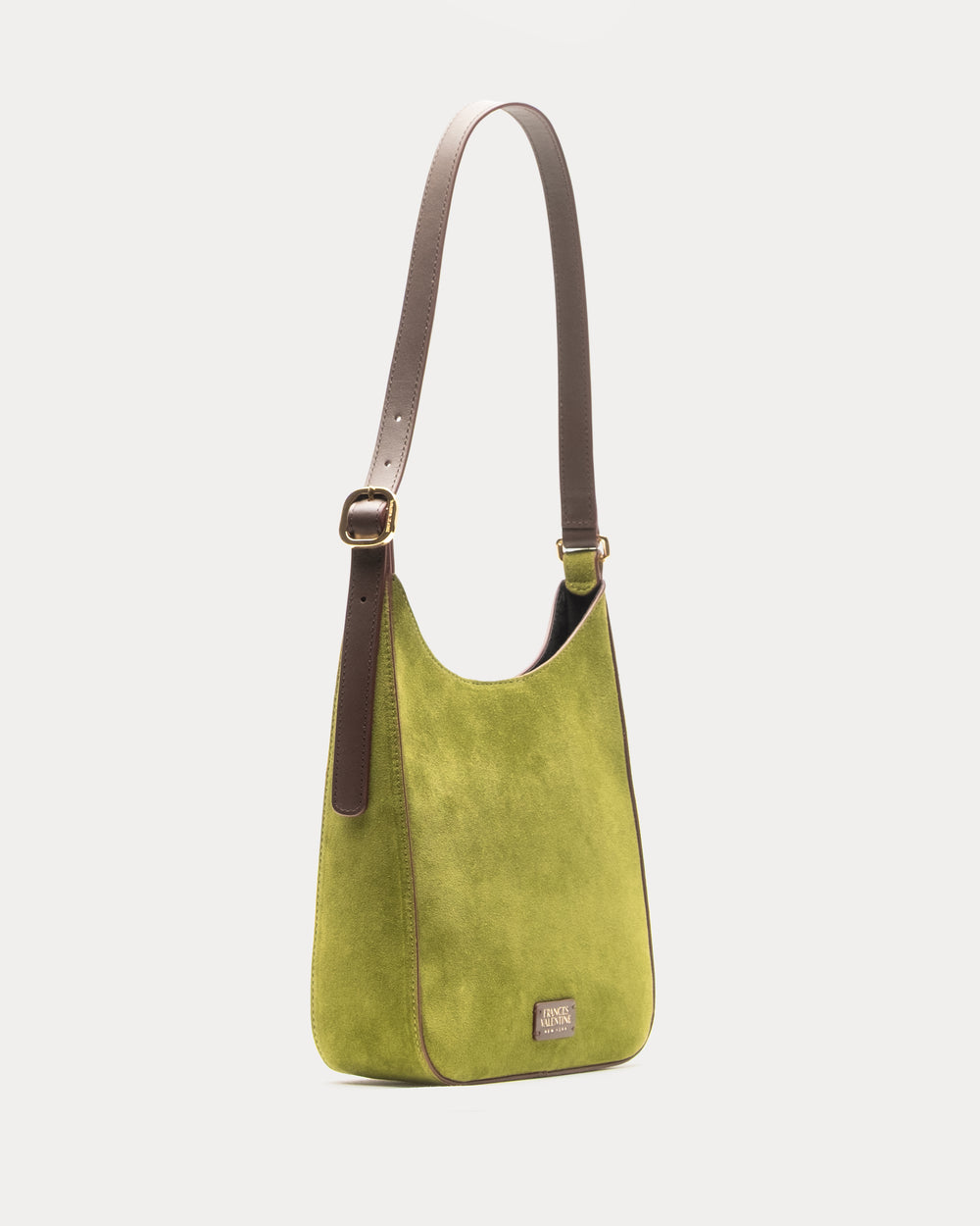 Sadie Shoulder Bag Suede - Fern Handbag Frances Valentine