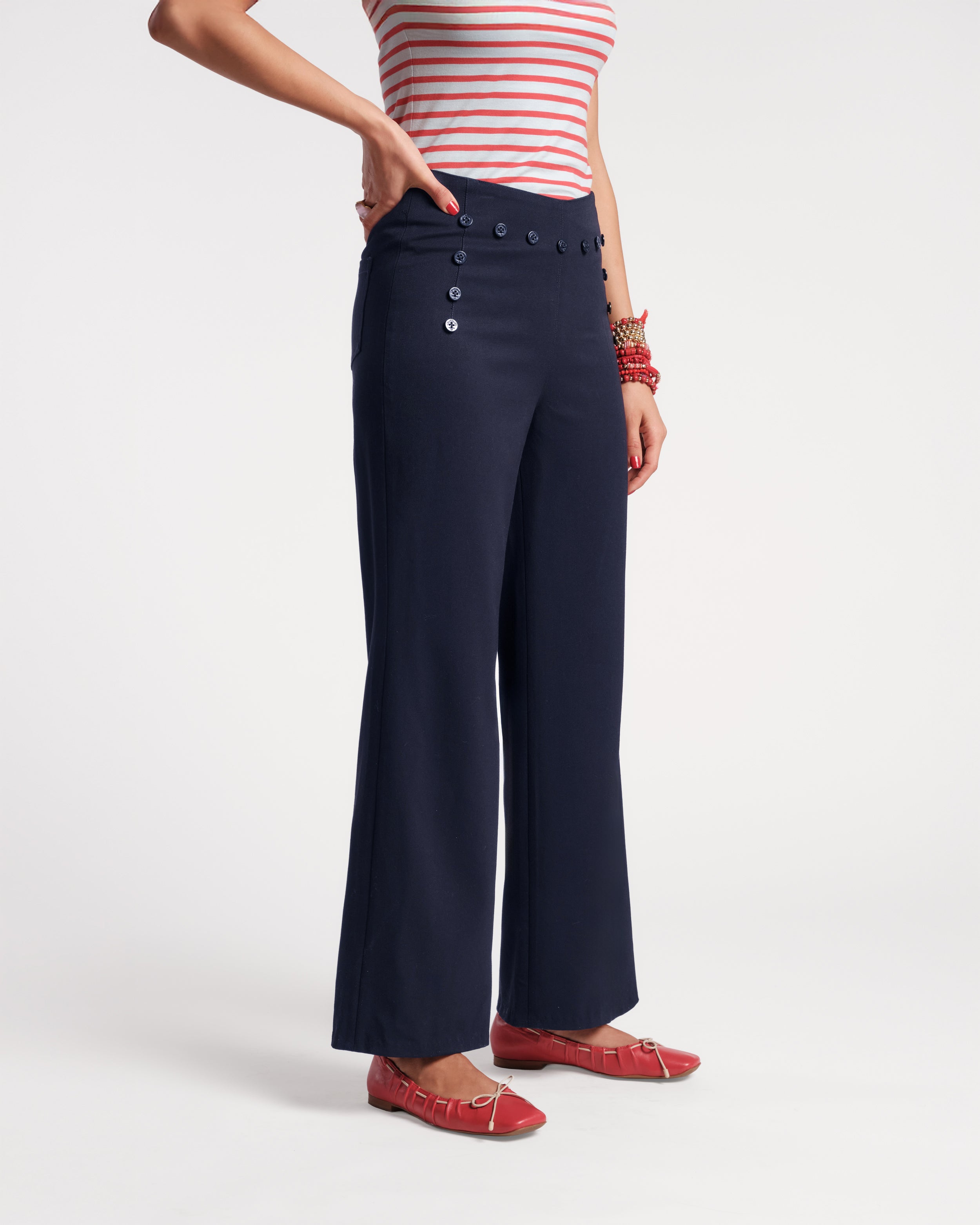 Sailor Pant - Navy – Frances Valentine