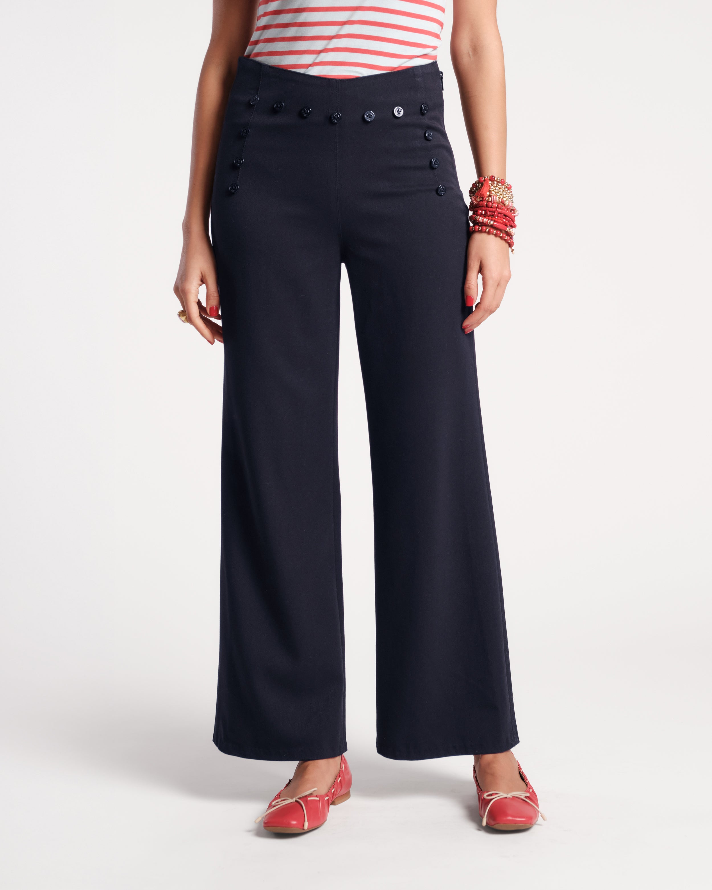 Sailor Pant - Navy – Frances Valentine