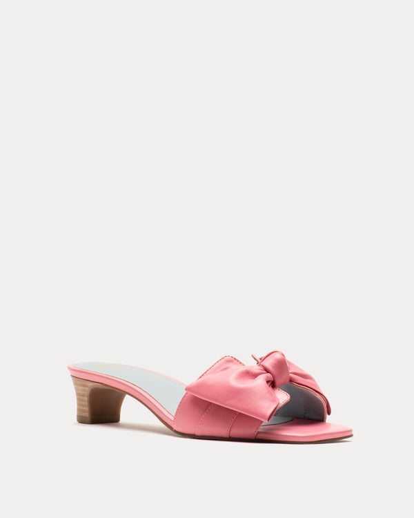 Sandy Slide Heel - Nappa Leather Pink