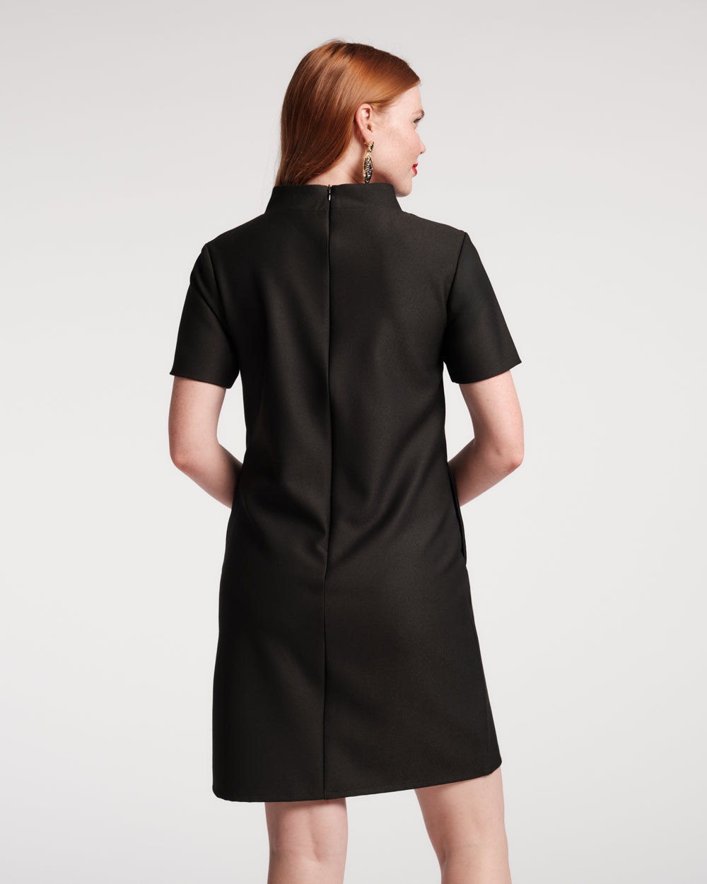 Sarah Shift Dress - Black - Frances Valentine