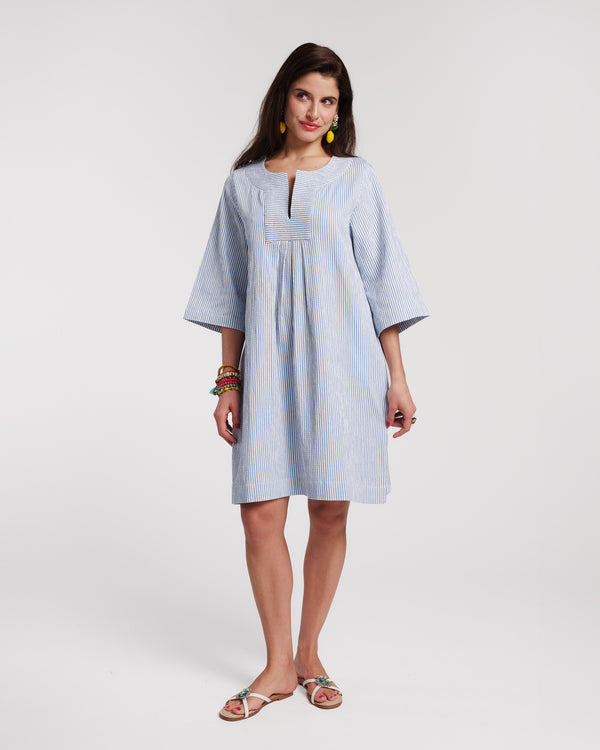 Easy Dress - Stripe Seersucker - Frances Valentine
