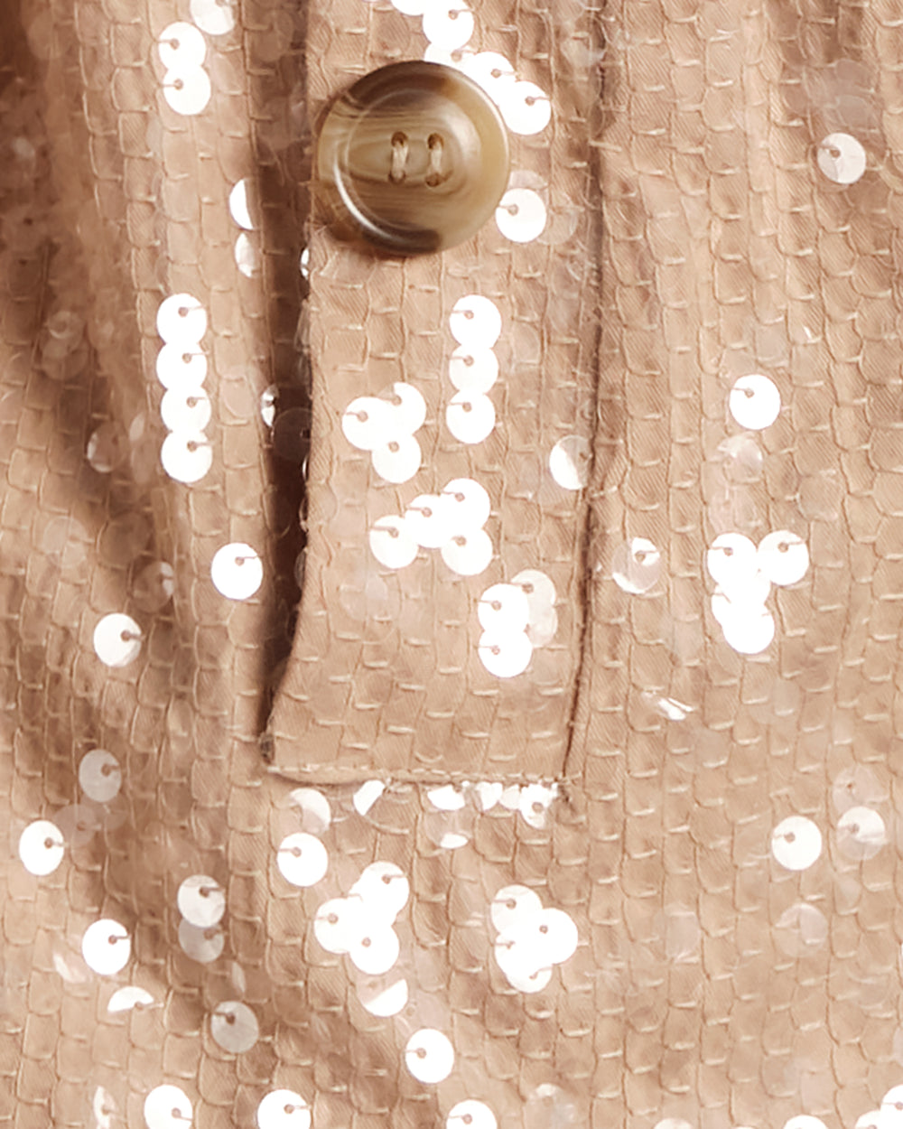 Sequin Moto Jacket - Champagne - Frances Valentine