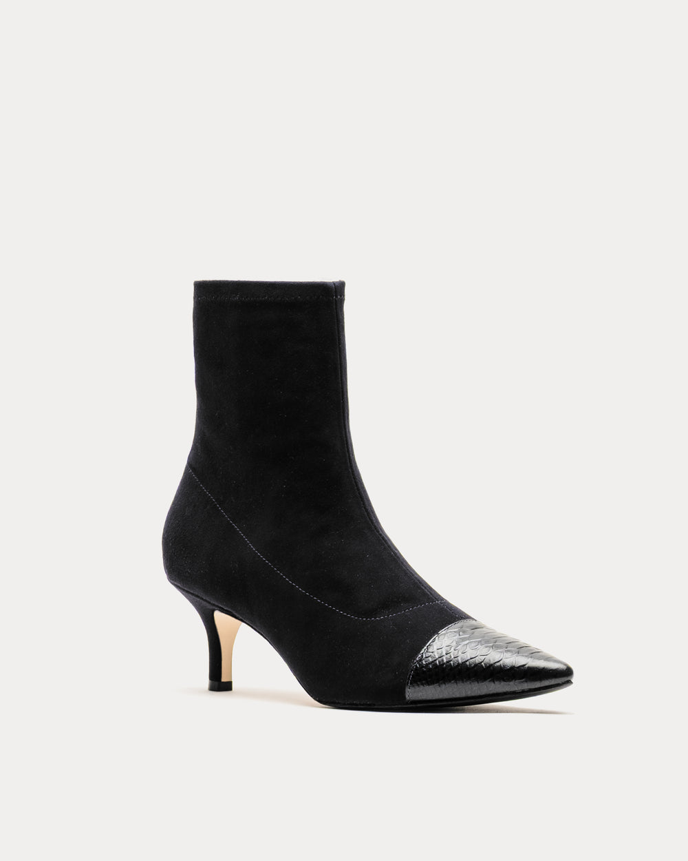 Serena Boot - Stretch Suede Black - Frances Valentine