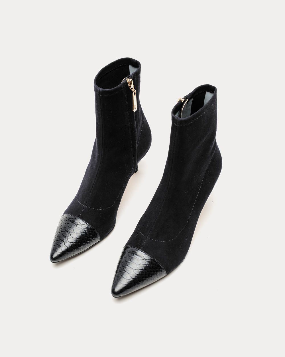 Serena Boot - Stretch Suede Black - Frances Valentine