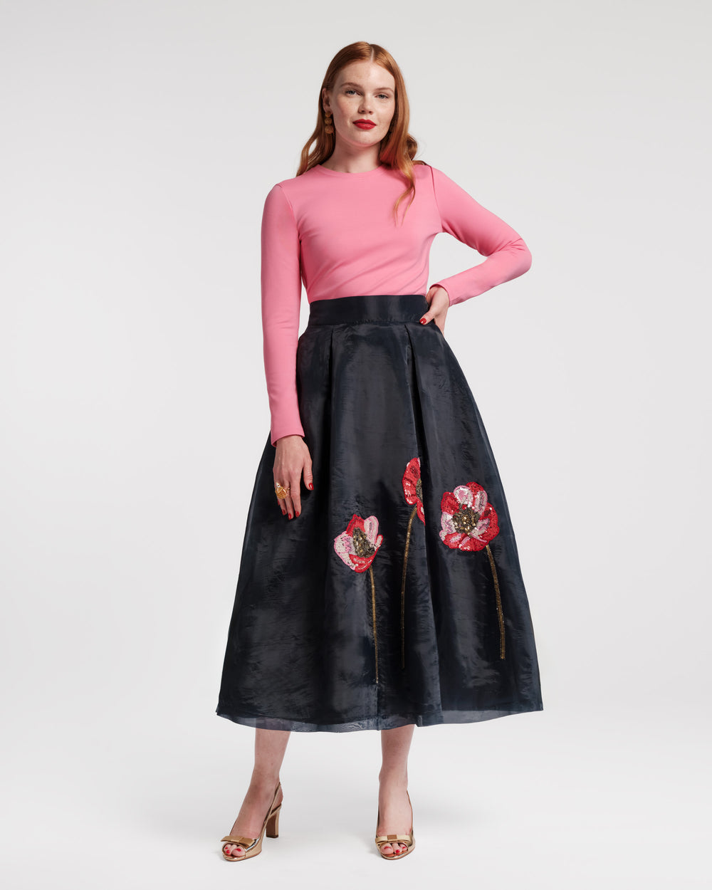 Shea Maxi Skirt - Paradise Poppy - Frances Valentine