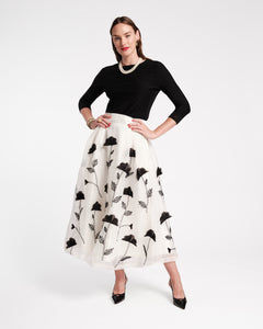 Shea Maxi Skirt Organza Flower - Frances Valentine