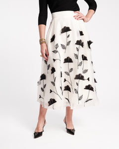 Shea Maxi Skirt Organza Flower - Frances Valentine