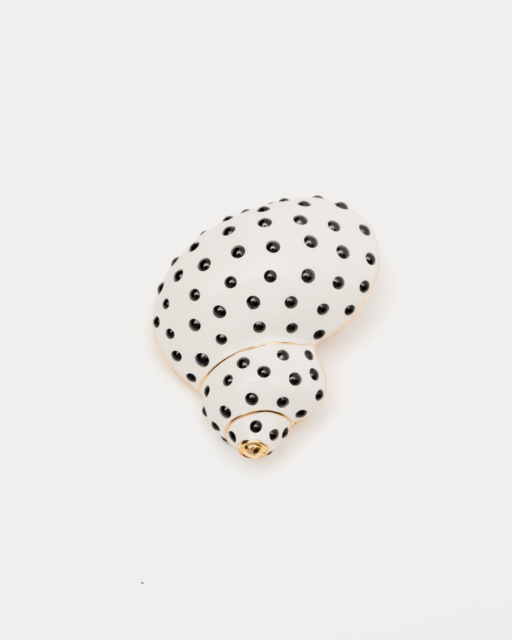 Polka Dot Snail Shell Brooch - Frances Valentine
