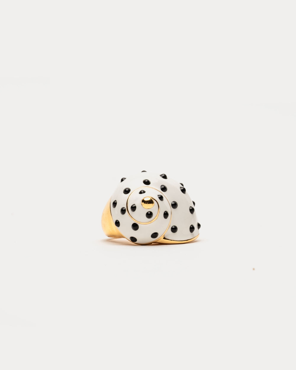Polka Dot Snail Shell Ring - Frances Valentine
