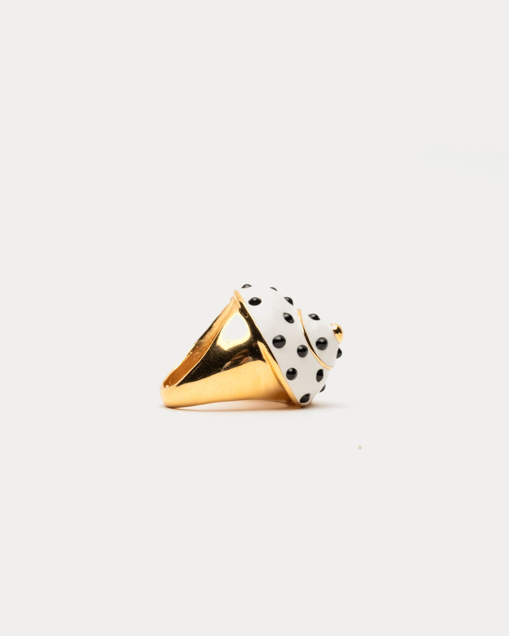 Polka Dot Snail Shell Ring - Frances Valentine