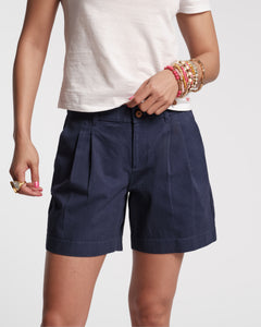 Benny Short Cotton Twill Navy - Frances Valentine