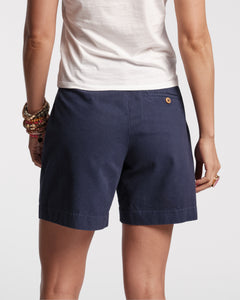 Benny Short Cotton Twill Navy - Frances Valentine