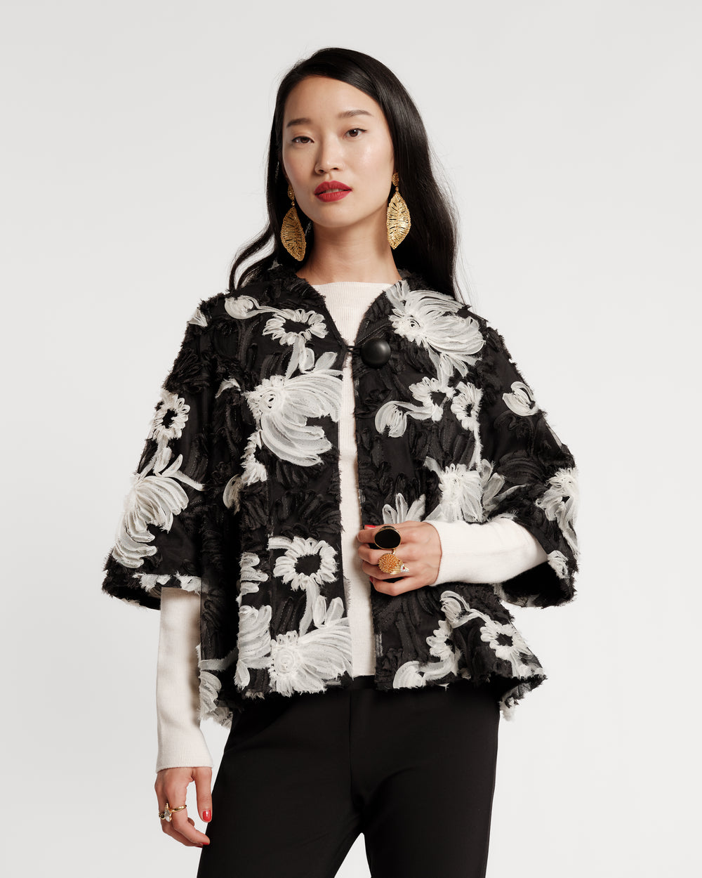 Short Swing Jacket - Whirling Daisy Coats & Jackets Frances Valentine