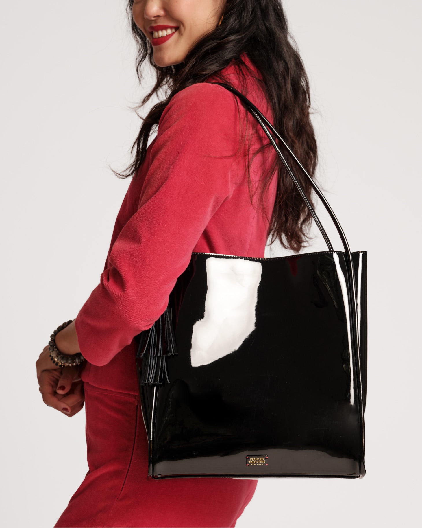 Nan Tote Soft Patent Black