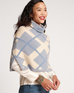 Monogrammed Blue Roll Neck Sweater - ElleB gifts