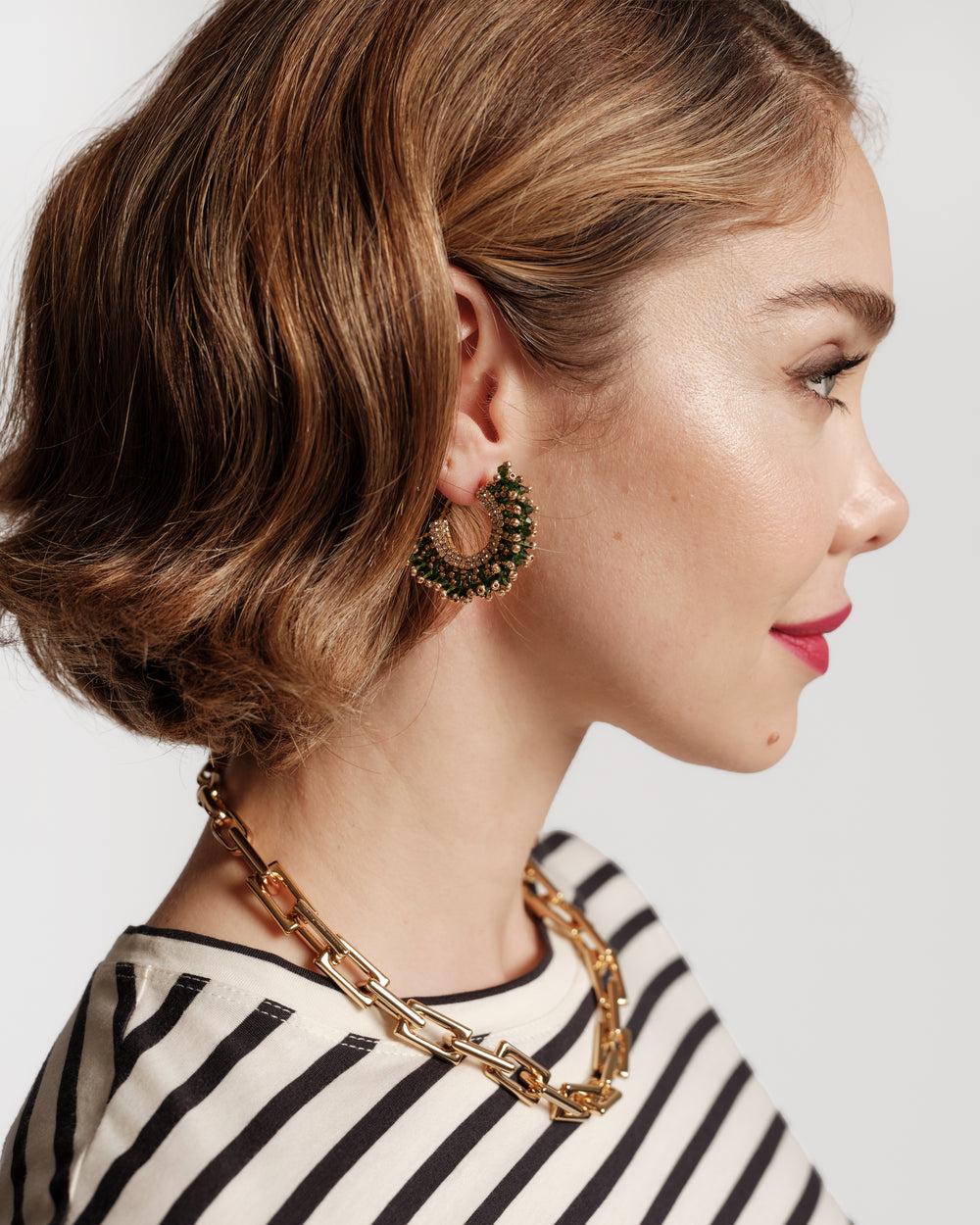 Sierra Earring - Emerald Earrings DEEPA GURNANI