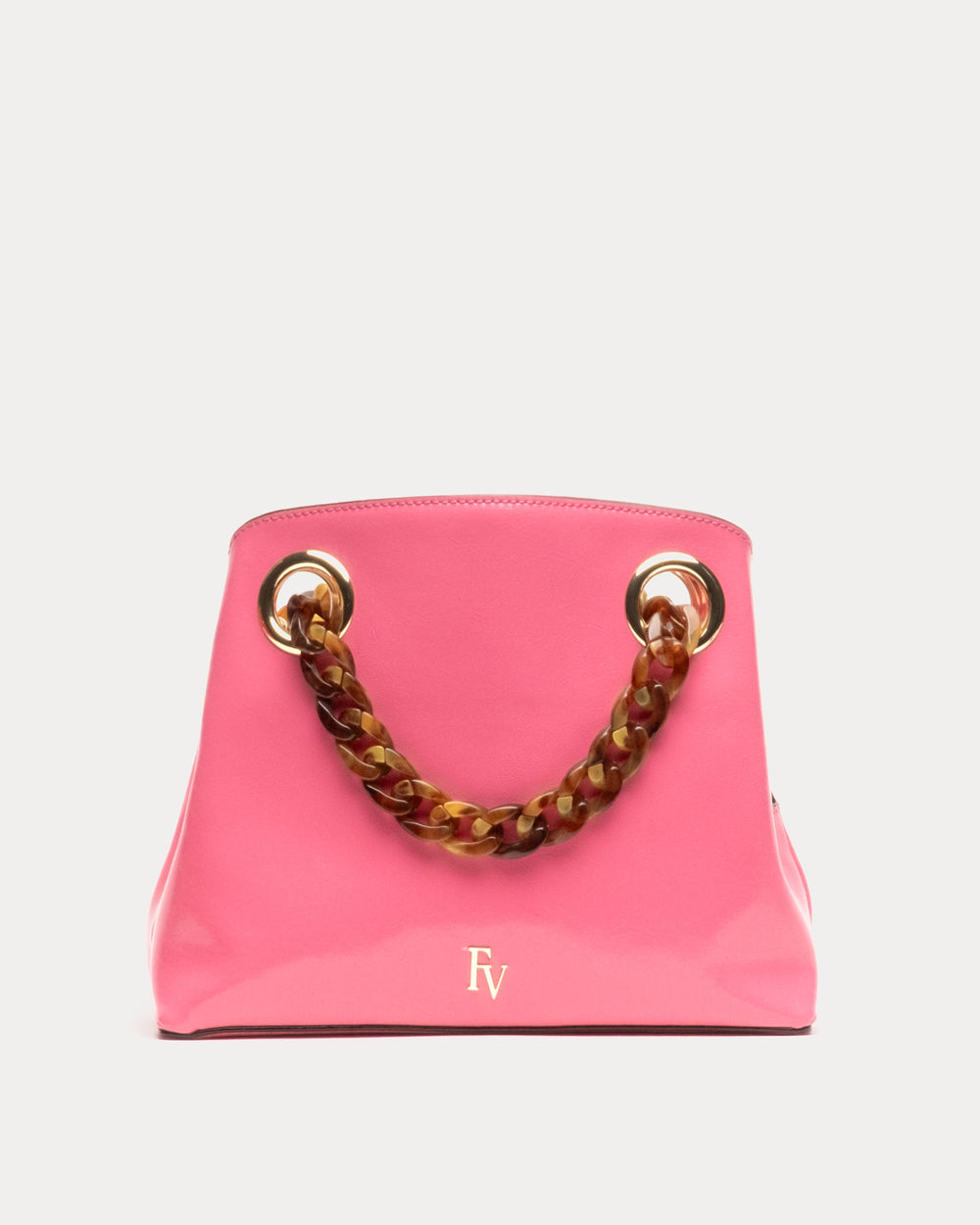 Skip Tote - Crinkled Leather Pink - Frances Valentine